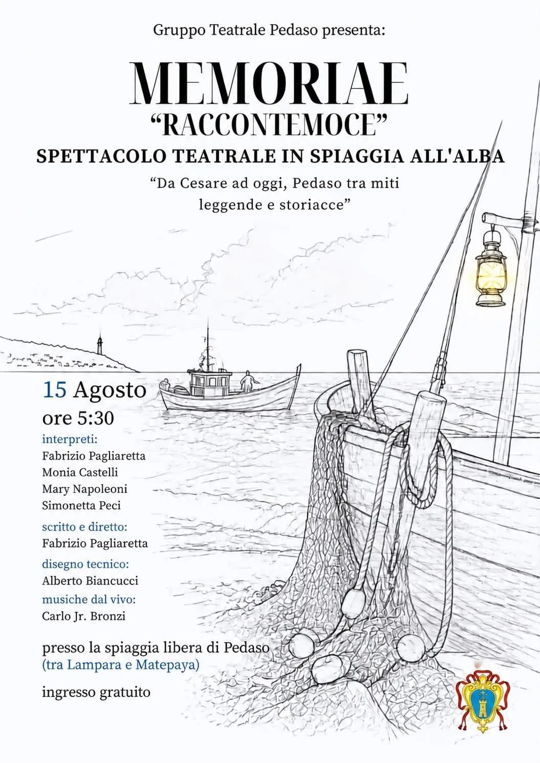 Locandina Memoriae "Raccontemoce" 2026 a Pedaso (Fermo)