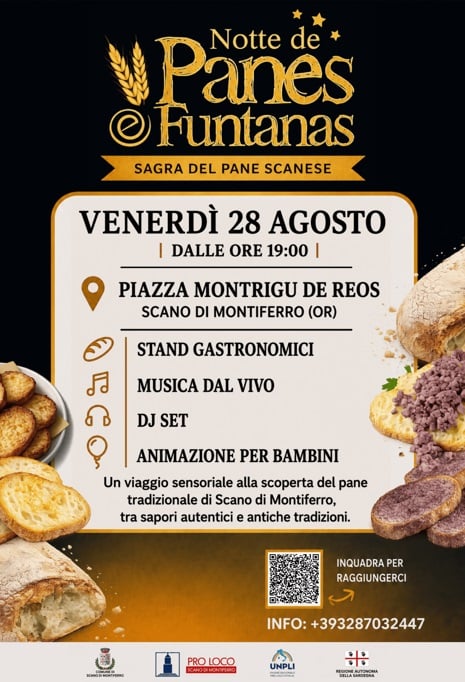Locandina Juos, panes e funtanas 2026 a Scano di Montiferro (Oristano)