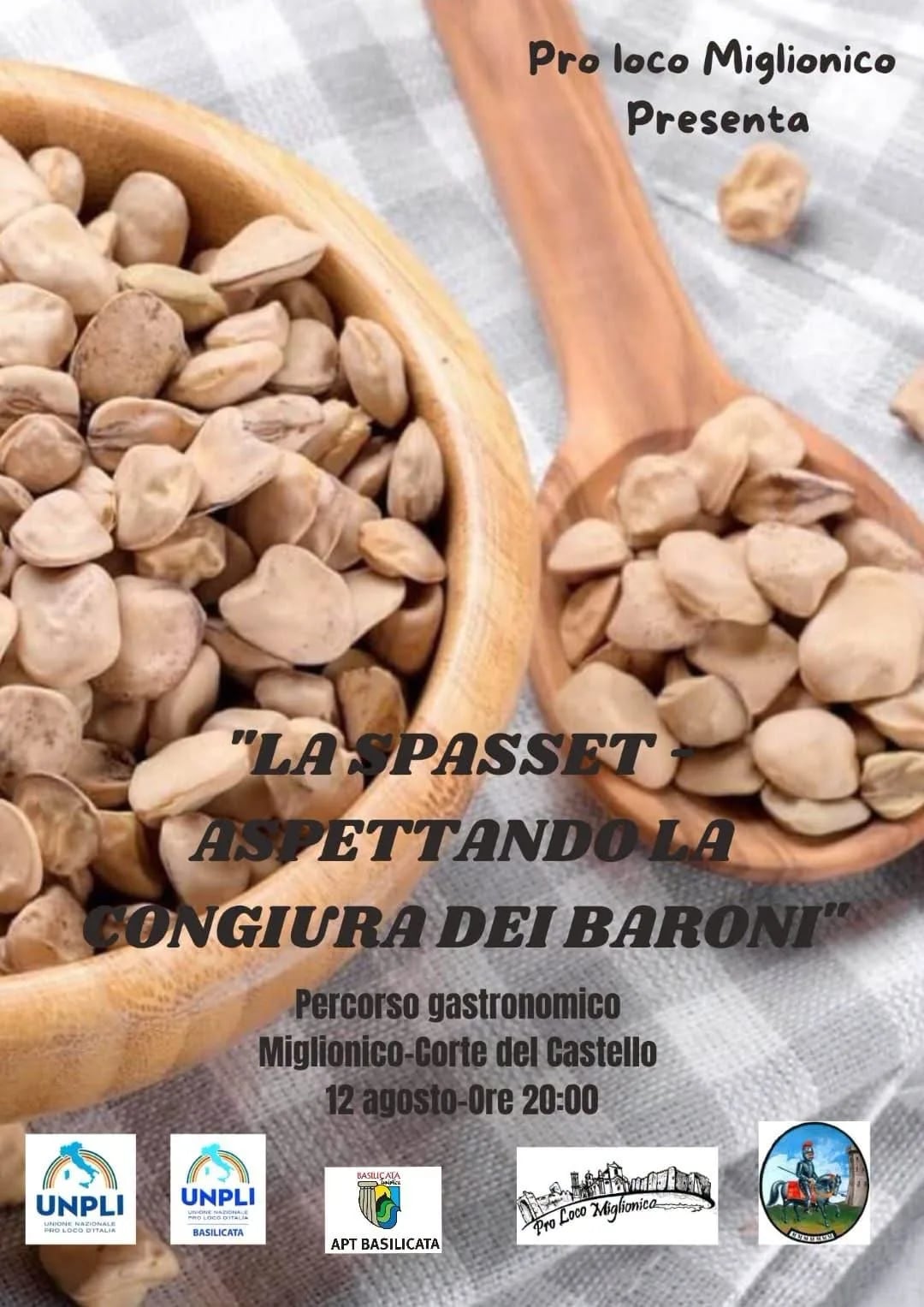 Locandina La Spasset — Aspettando la Congiura dei Baroni 2026 a Miglionico (Matera)