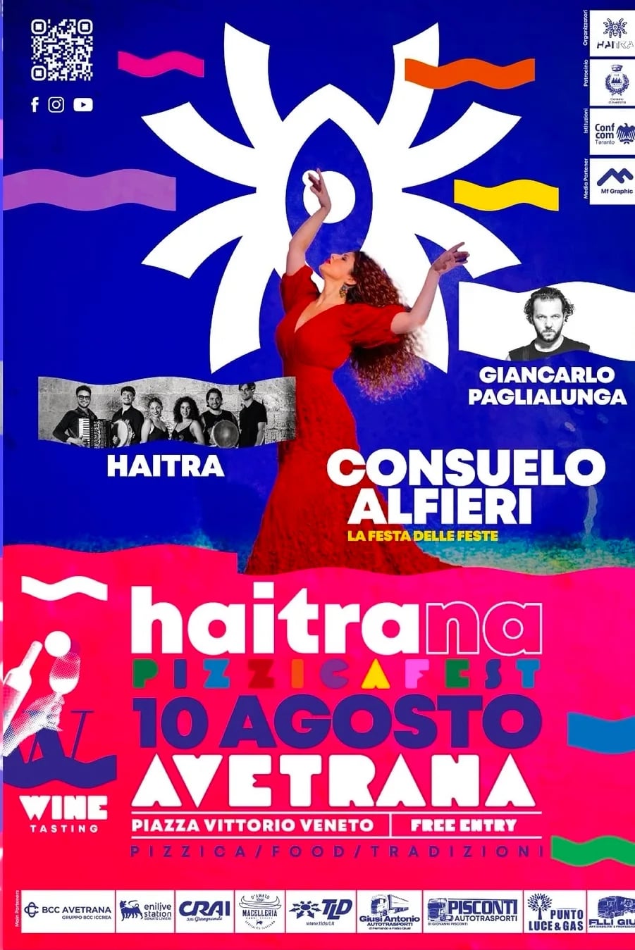 Locandina Haitrana Pizzicafest 2026 a Avetrana (Taranto)