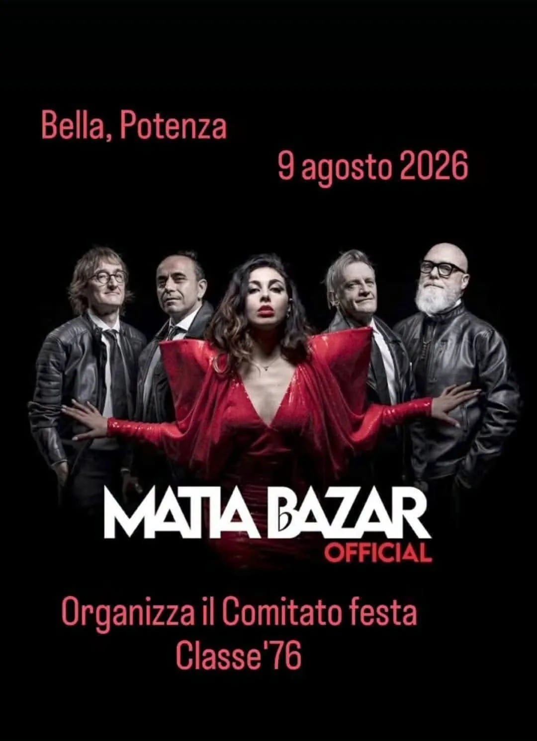 Concerto Matia Bazar a Bella 2026