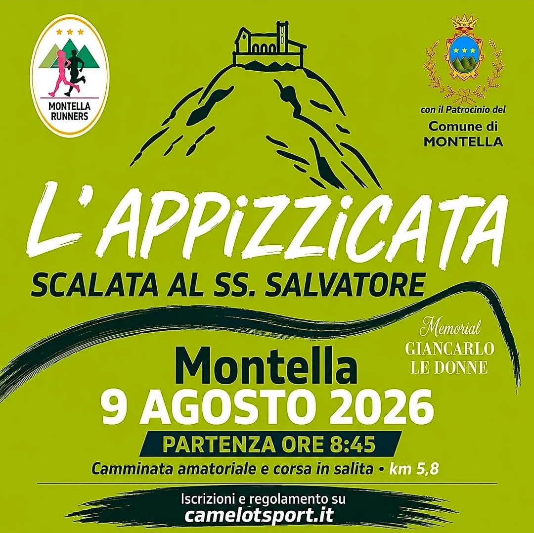 Locandina L'Appizzicata Scalata al SS. Salvatore 2026 a Montella (Avellino)