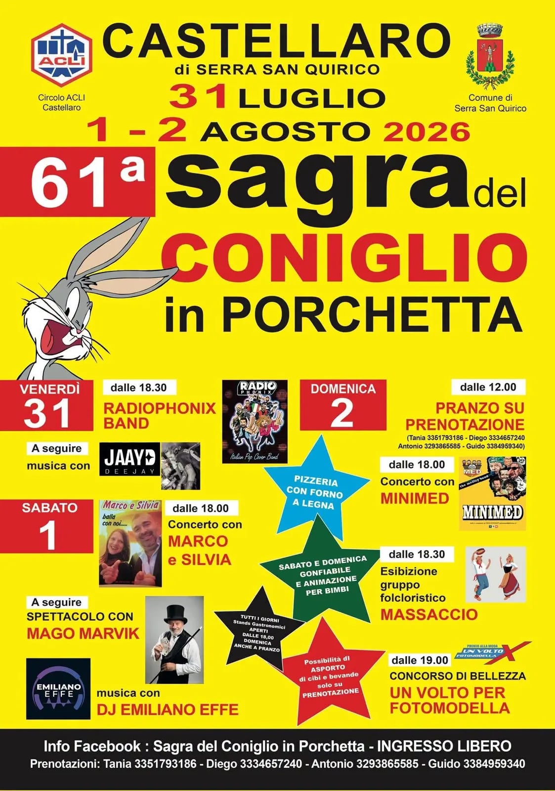 Gonfiabile e animazione per bimbi — Sagra del Coniglio 2026