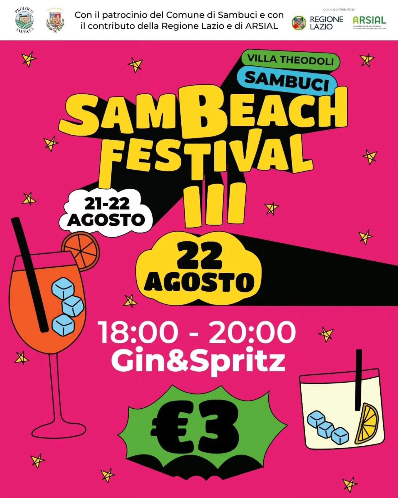 Locandina SamBeach Festival 2026 a Sambuci (Roma)