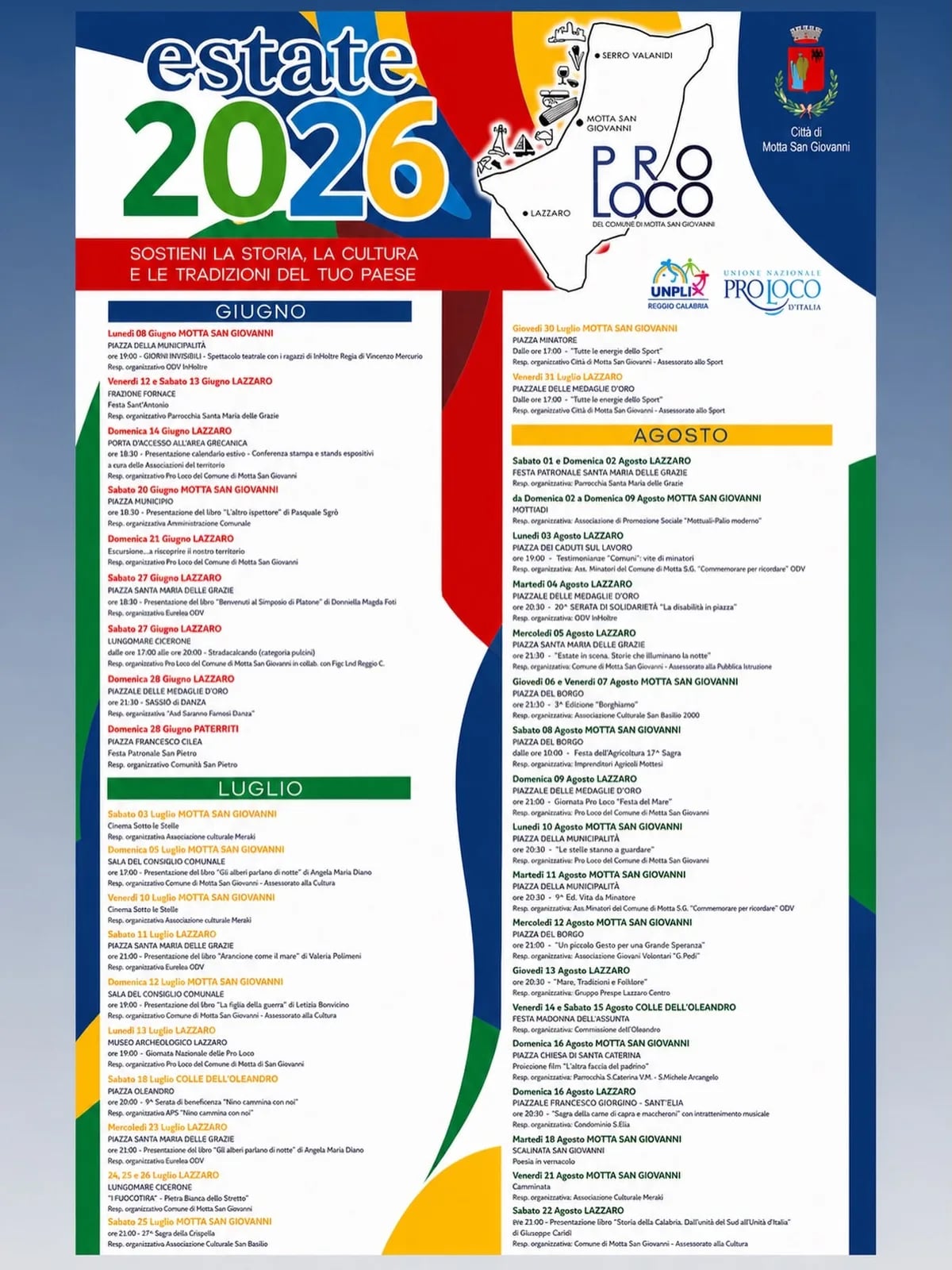 Locandina Un piccolo Gesto per una Grande Speranza 2026 a Motta San Giovanni (Reggio calabria)