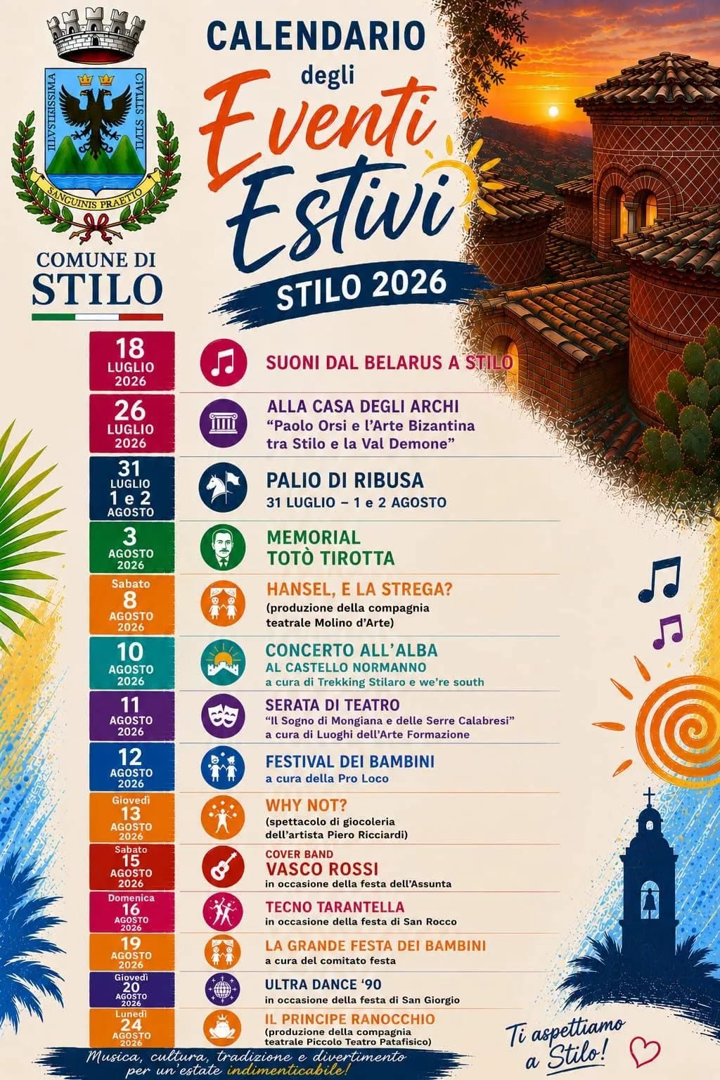 Locandina Festival dei Bambini 2026 a Stilo (Reggio calabria)