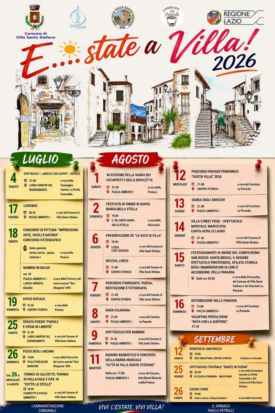 Percorso Enogastronomico "Gusta Villa" 2026