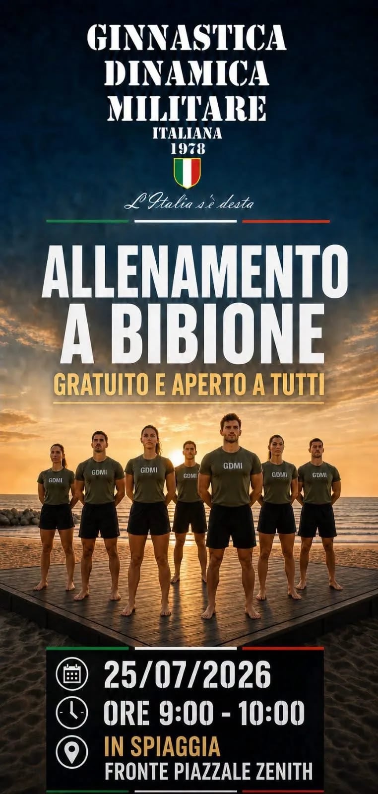Allenamento Ginnastica Dinamica Militare Italiana 2026