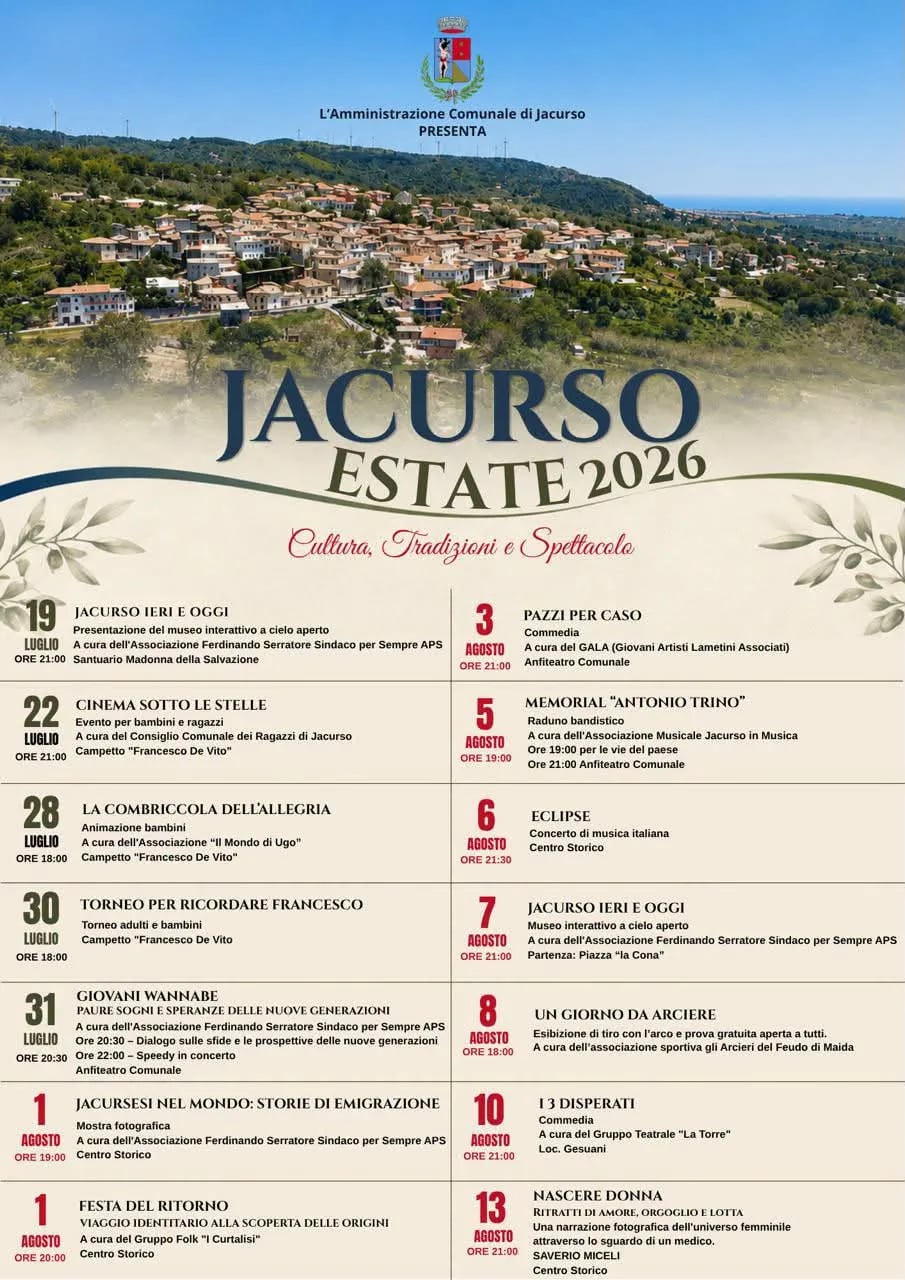 Locandina Nascere Donna 2026 a Jacurso (Catanzaro)