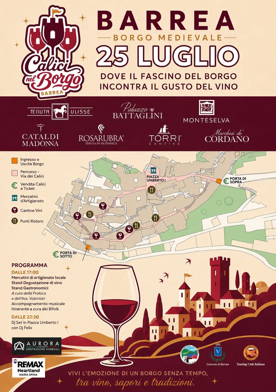 Calici nel Borgo Barrea 2026
