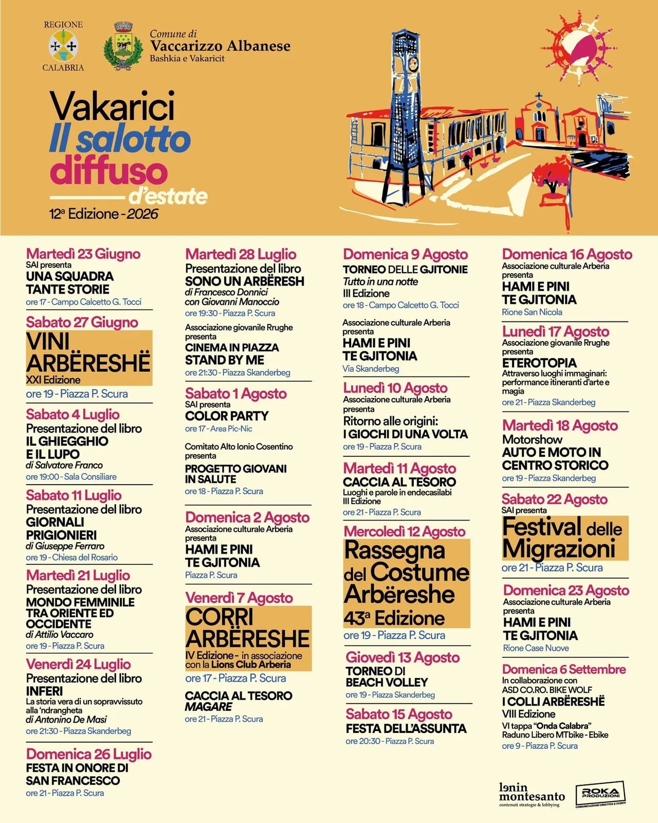 Locandina Festa dell'Assunta 2026 a Vaccarizzo Albanese (Cosenza)