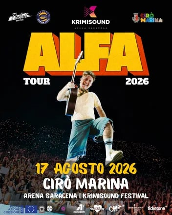 Locandina ALFA Tour 2026 a Cirò Marina a Cirò Marina (Crotone)