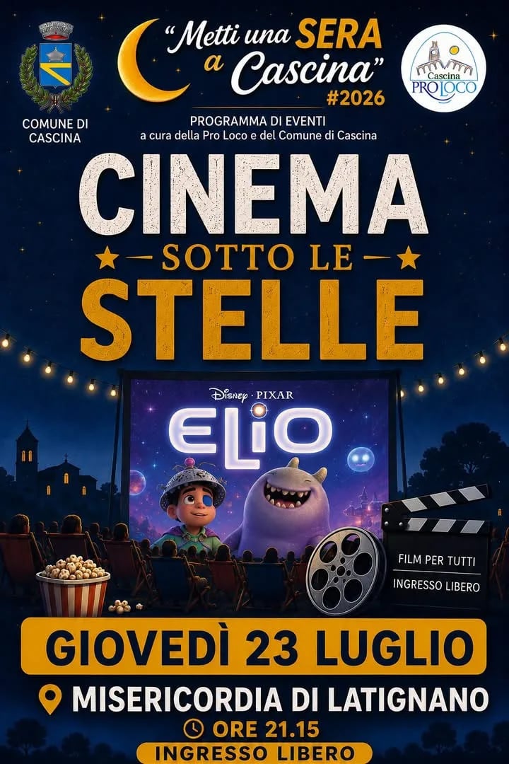 Cinema sotto le Stelle a Cascina 2026