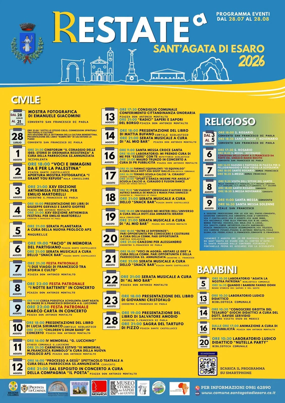 Locandina Mostra fotografica di E. Giacomini 2026 a Sant'Agata di Esaro (Cosenza)