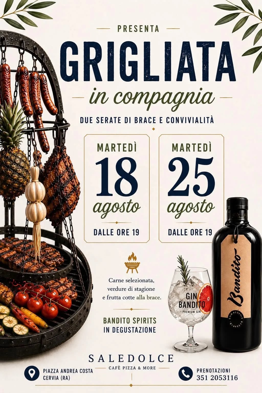 Locandina Grigliata in Compagnia 2026 a Cervia (Ravenna)