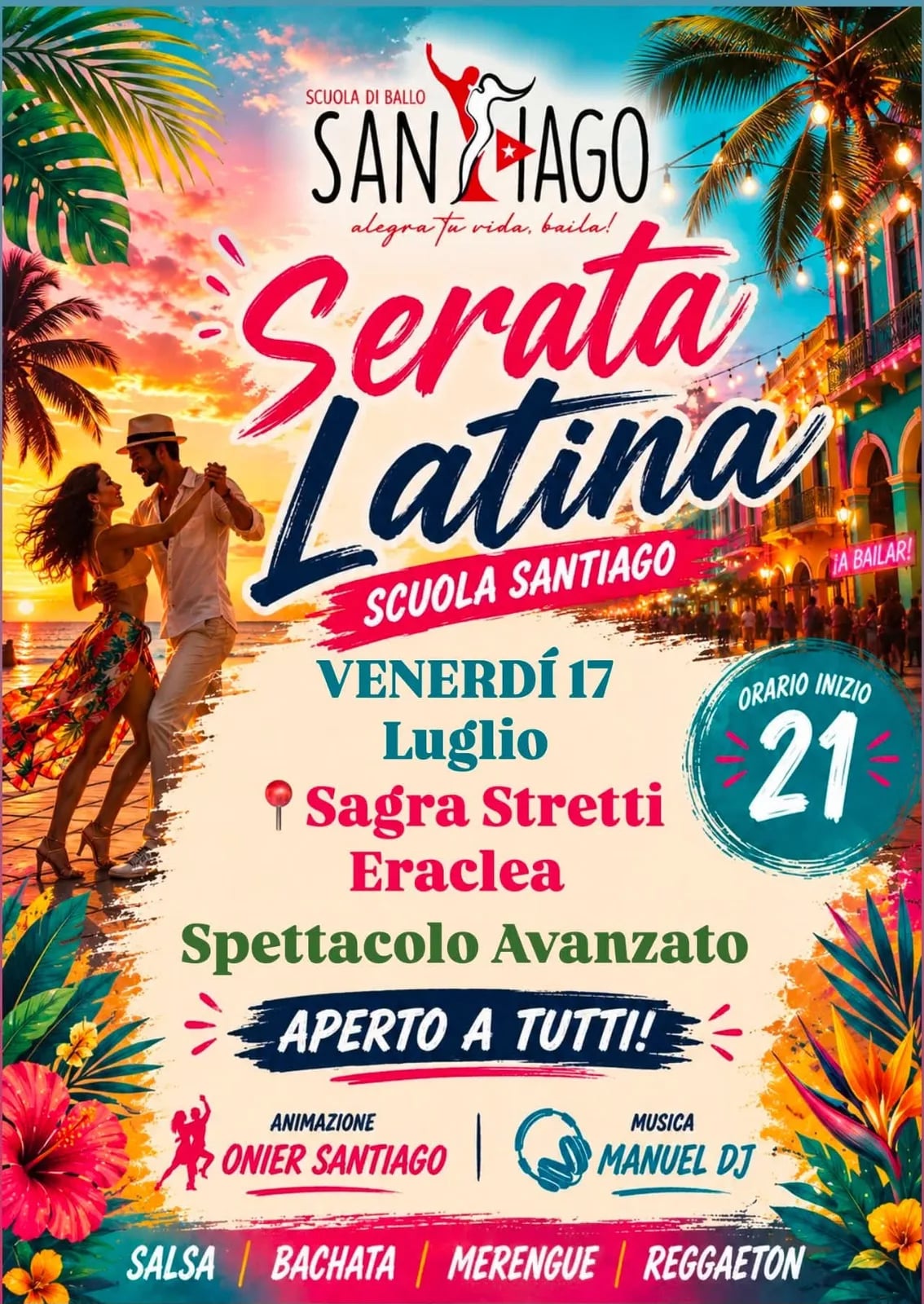 Serata Latina Scuola Santiago 2026
