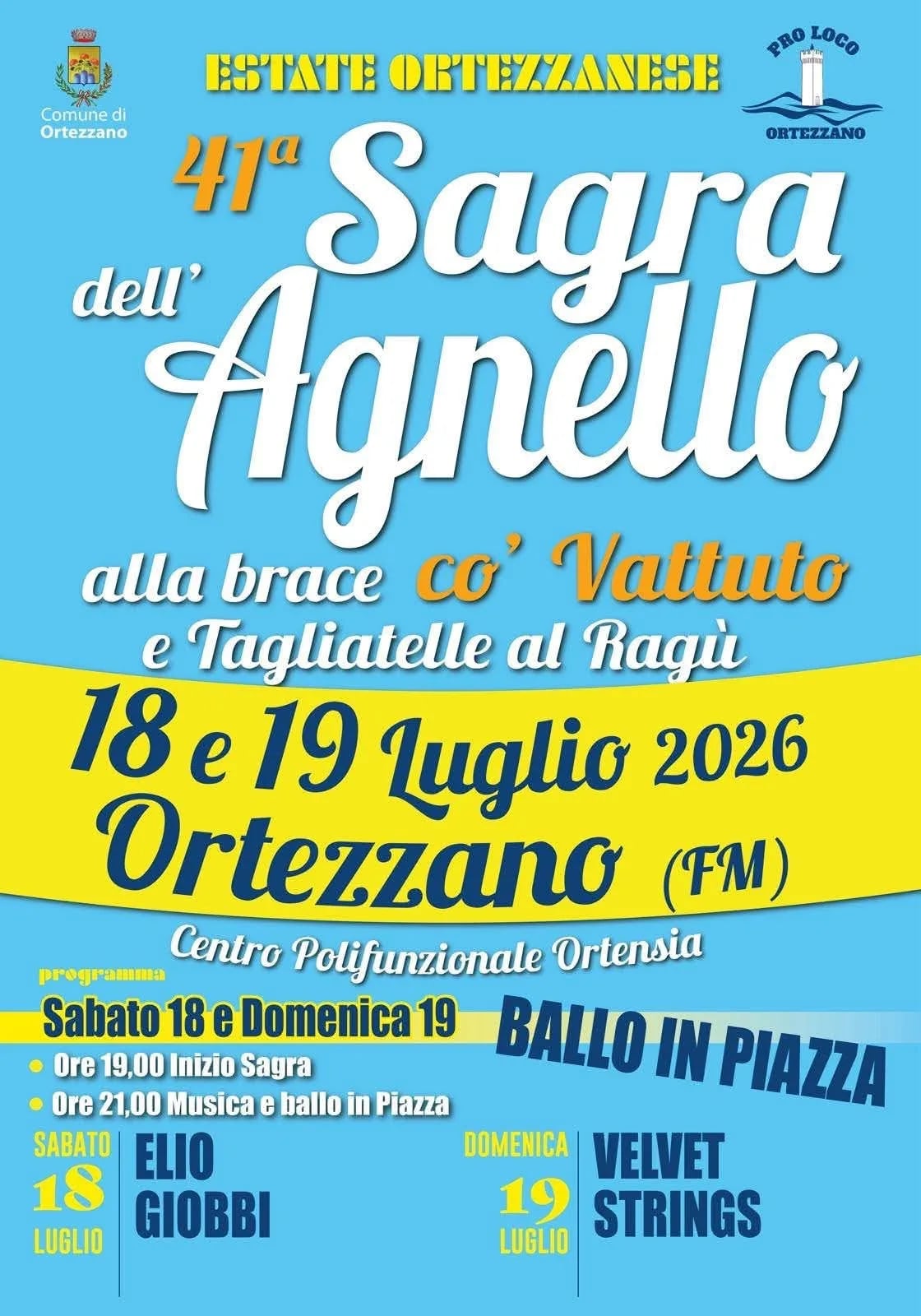 Sagra dell'Agnello co' Vattuto e Tagliatelle 2026
