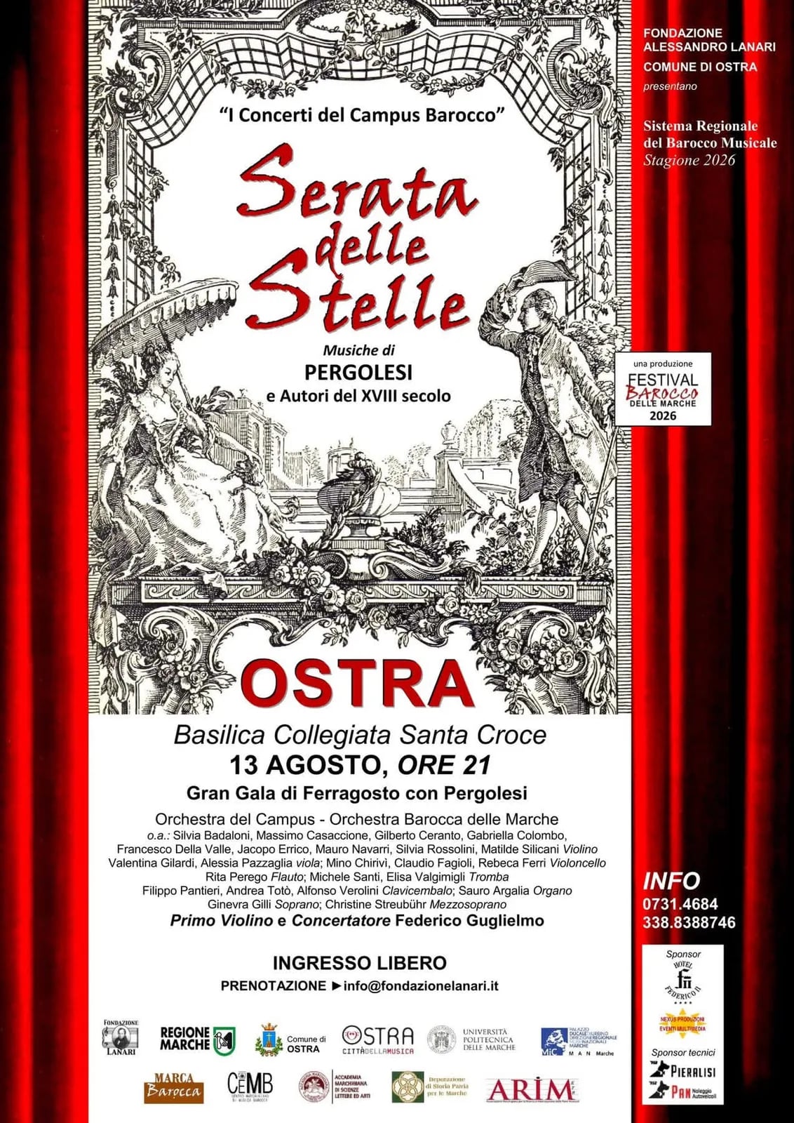 Locandina Serata delle Stelle 2026 a Ostra (Ancona)