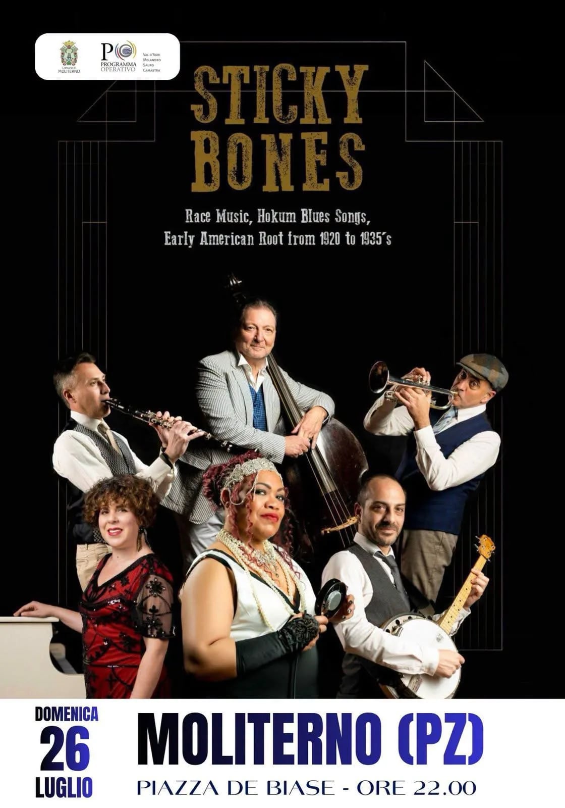 Sticky Bones Concerto a Moliterno 2026