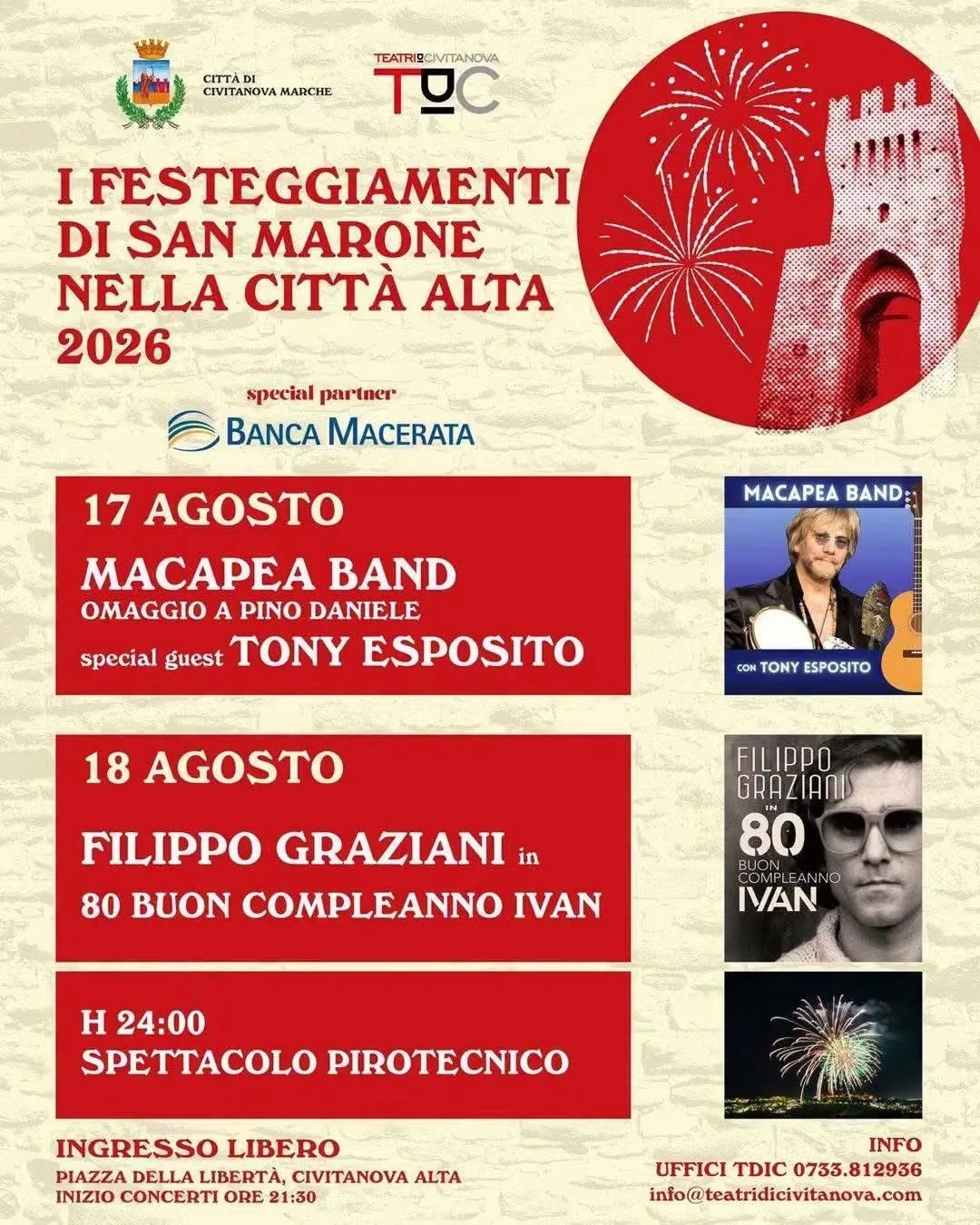 Locandina I Festeggiamenti di San Marone 2026 a Civitanova Marche (Macerata)