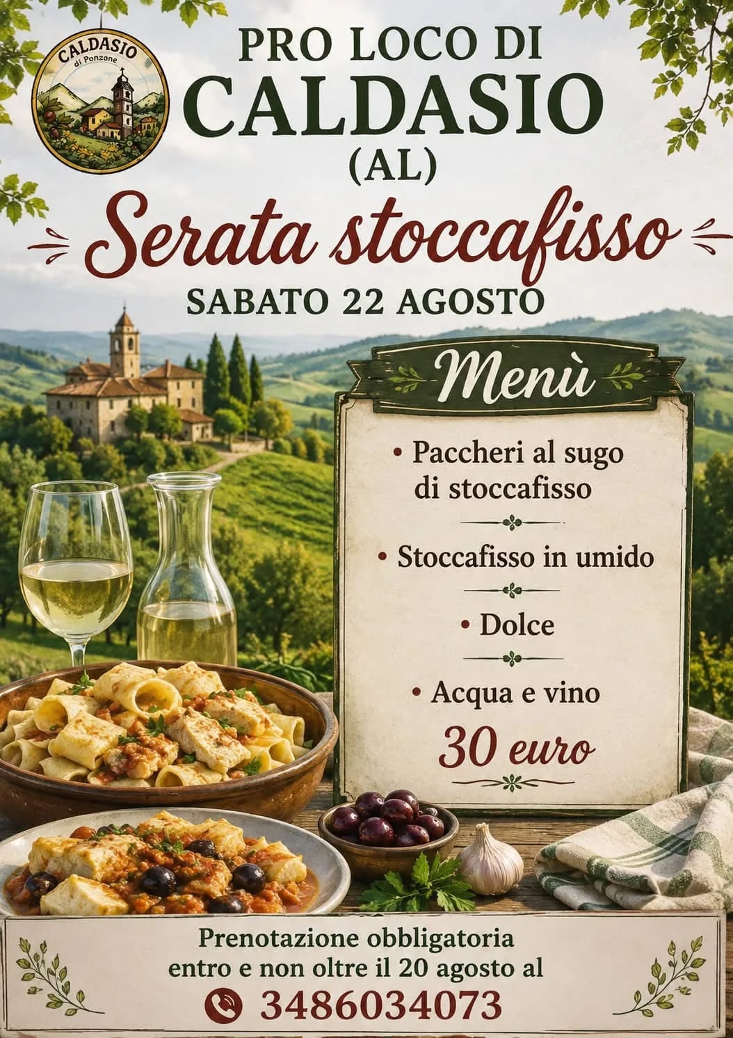 Locandina Serata stoccafisso 2026