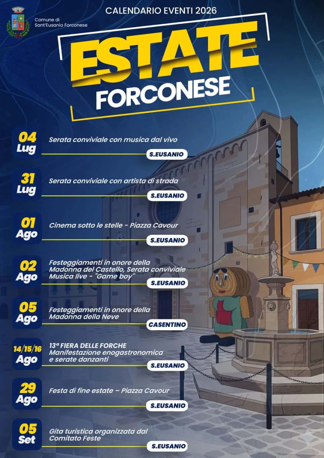 Estate Forconese 2026 - Serata conviviale con artista di str