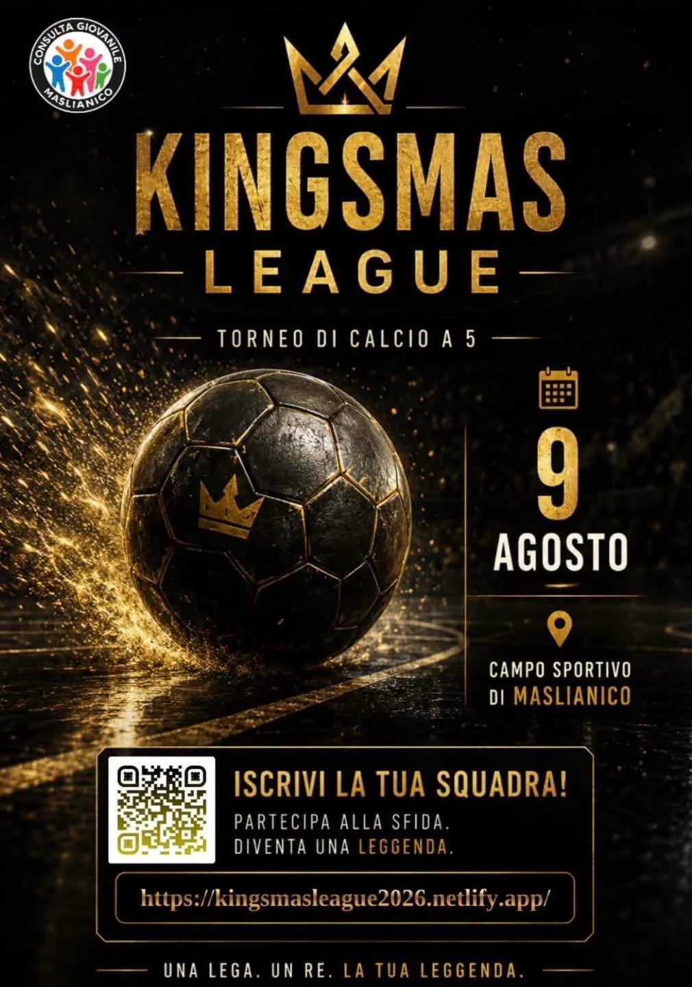 Kingsmas League 2026 - Torneo di Calcio a 5