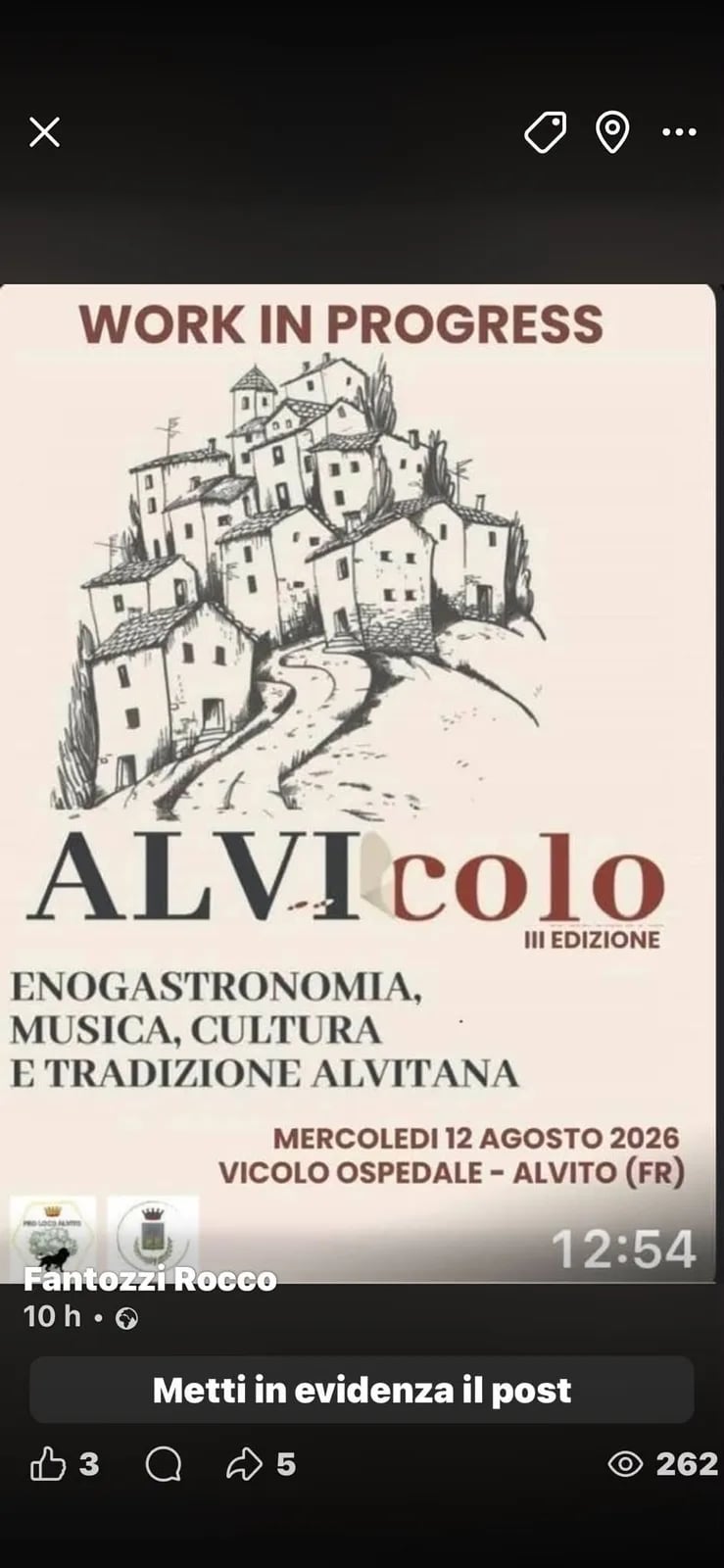 Locandina Alvicolo III Edizione 2026 a Alvito (Frosinone)