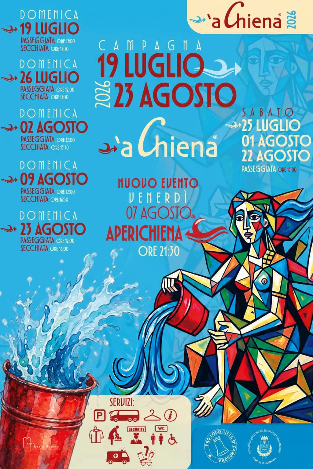 'a Chiena 2026 — Passeggiata e Secchiata (26 luglio)