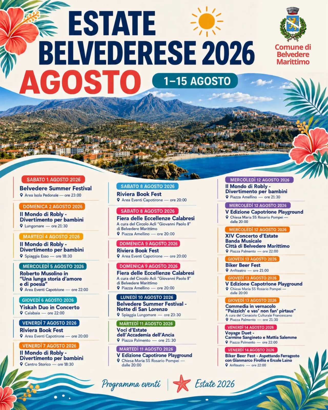 Locandina Il Mondo di Robly - Divertimento per bambini 2026 a Belvedere Marittimo (Cosenza)