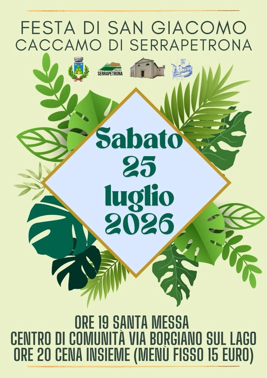 Festa di San Giacomo 2026 a Caccamo di Serrapetrona