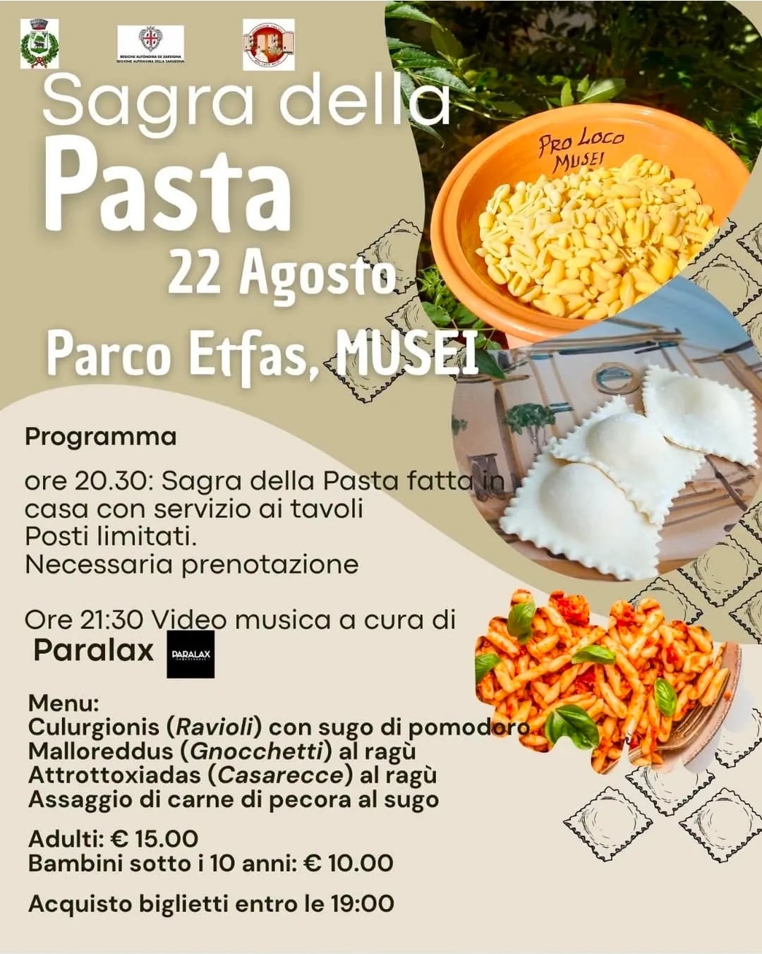 Locandina Sagra della Pasta 2026 a Musei (Sud Sardegna)