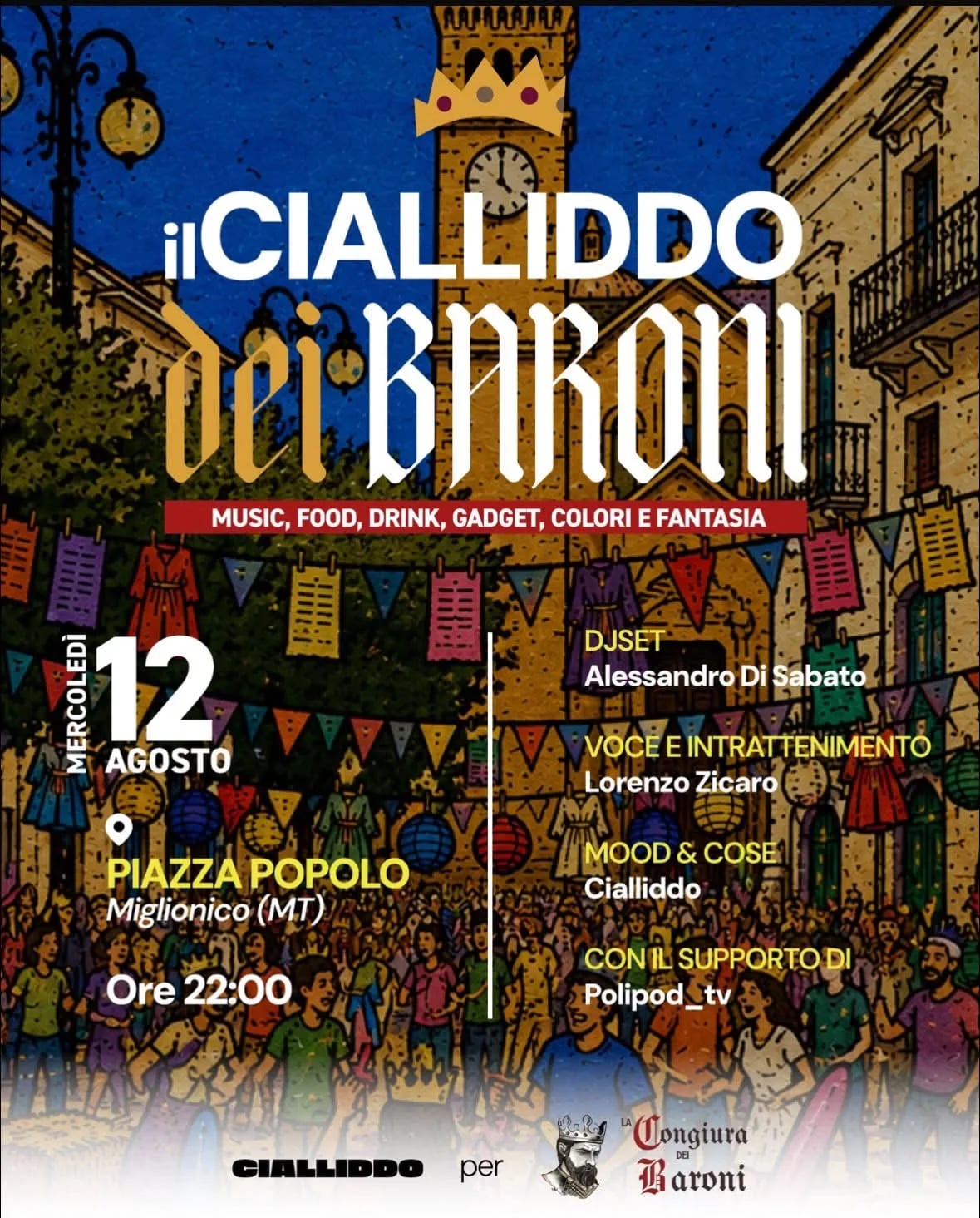 Locandina ilCiallIddo dei Baroni 2026 a Miglionico (Matera)