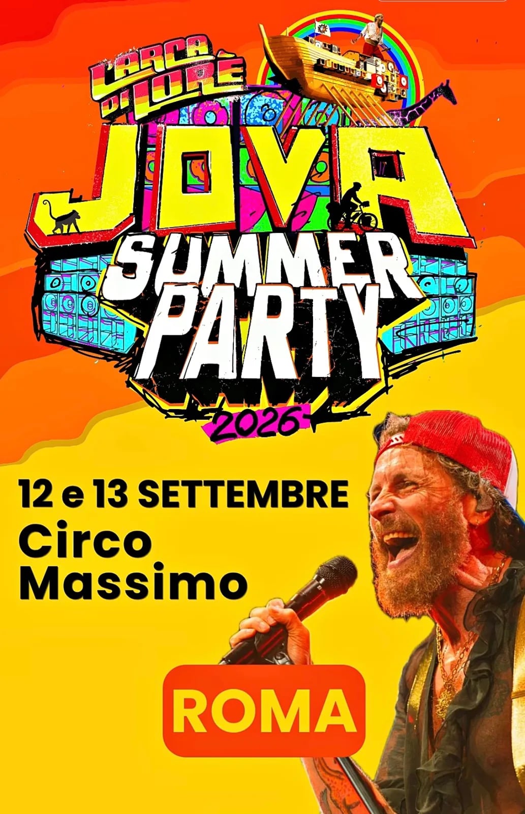 Locandina JOVA SUMMER PARTY 2026 a Roma (Roma)