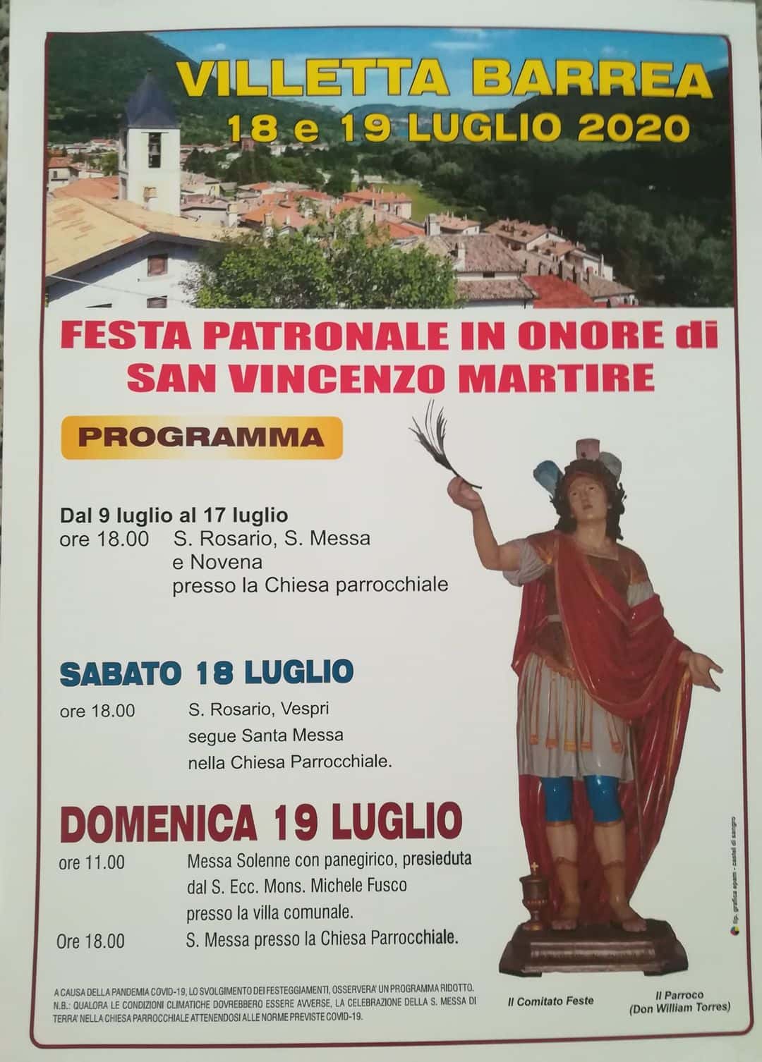 Festa Patronale in onore di San Vincenzo Martire