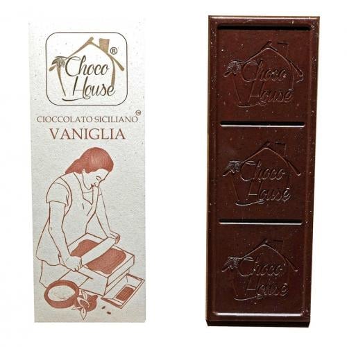 Cioccolato Siciliano Fondente alla Vaniglia 50g
