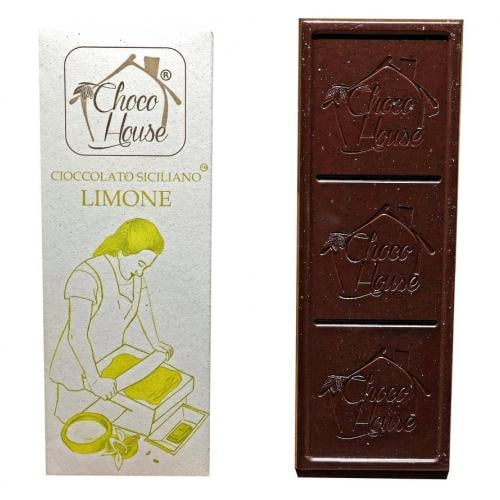 Cioccolato Siciliano Fondente al Limone 50g