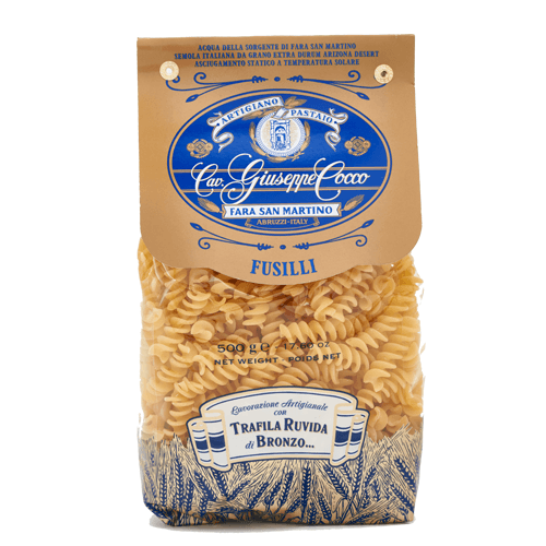 Fusilli n.43 di Semola lavorati con trafila ruvida di bronzo