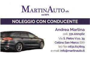 MartinAuto-Vendita Auto, NCC Noleggio con conducente Taxi Service Brindisi, Lecce, Bari, Taranto