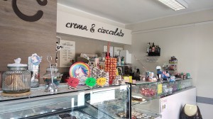 Gelateria crema e cioccolato