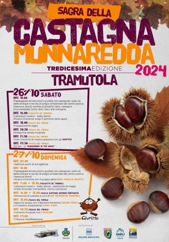 XIII Edizione Sagra della Castagna Munnaredda 2024