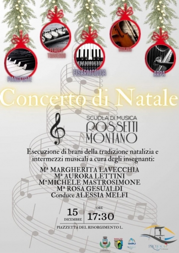 Concerto di Natale a cura della Scuola di Musica Rossetti - Montano