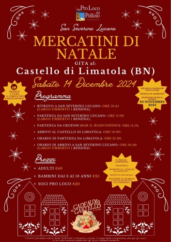 Mercatini di Natale: Gita al Castello di Limatola (BN)