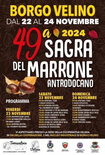 49ª Sagra del Marrone Antrodocano a Borgo Velino: Tradizione e Sapori d’Autunno 