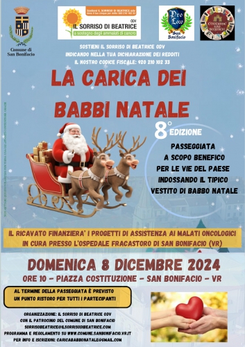 La Carica dei Babbi Natale 2024: Solidarietà e Magia a San Bonifacio 