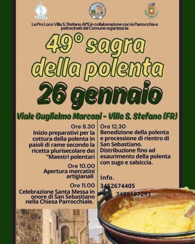 49ª Sagra della Polenta a Villa Santo Stefano: Tradizione e Sapori Unici nel Cuore del Lazio