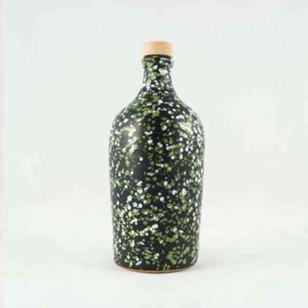  Foto Orcio di Ceramica scura Pugliese - 500 ml - verde