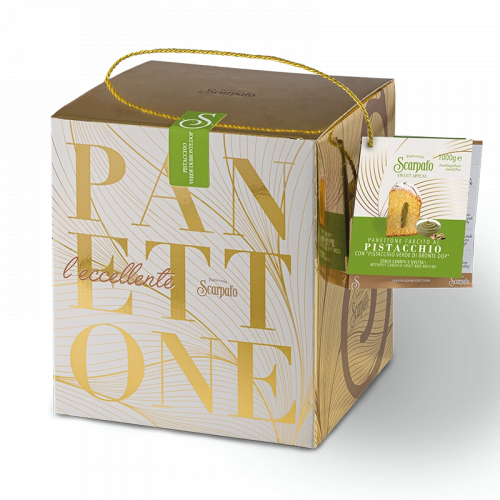  Foto Panettone con Pistacchio Verde di Bronte DOP in astuccio